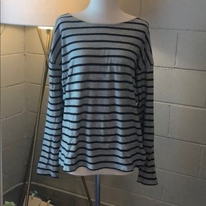 Jcrew stripe boatneck tee